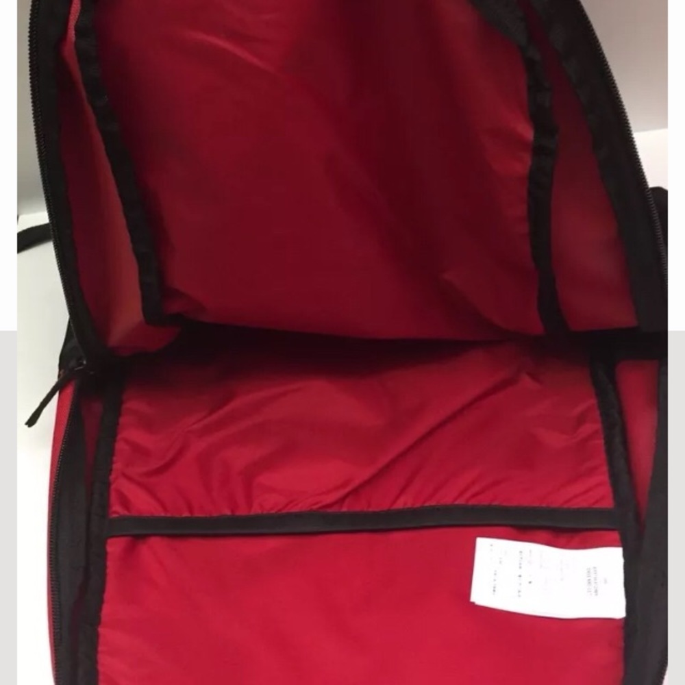 Nike Jordan Jumpman Backpack Large Logo Blk Red - Picture 8 of 8